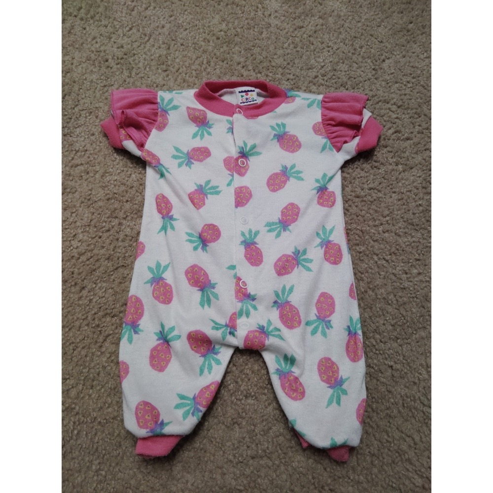 Vintage Circo Fruit Outfit USA Made Size 0-3 Months